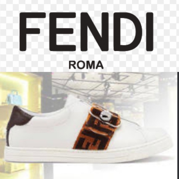 Fendi Shoes - 💕Fendi pearland sneakers with fur strap